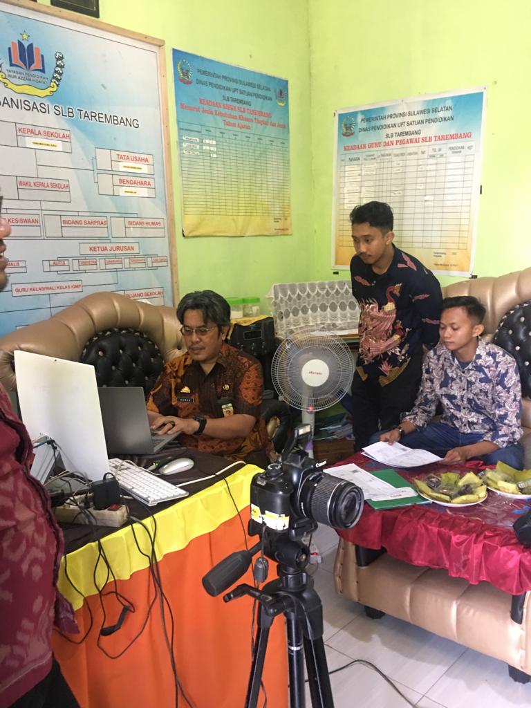 Tim Jemput Bola Dukcapil Lakukan Perekaman Di SLB Se-Kabupaten Takalar