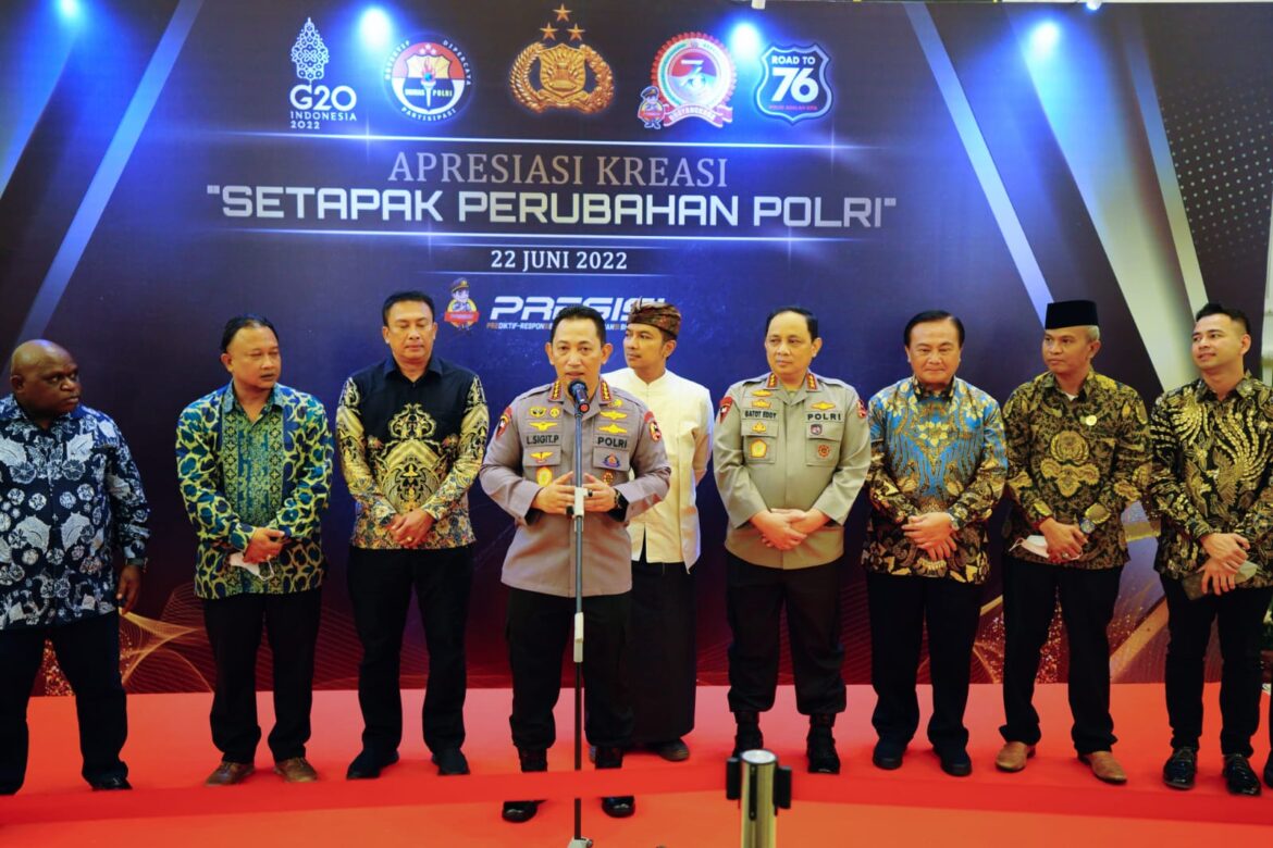 Gelar Apresiasi ‘Setapak Perubahan Polri’, Kapolri: Bentuk Dukungan Masyarakat agar Polri Lebih Baik Lagi
