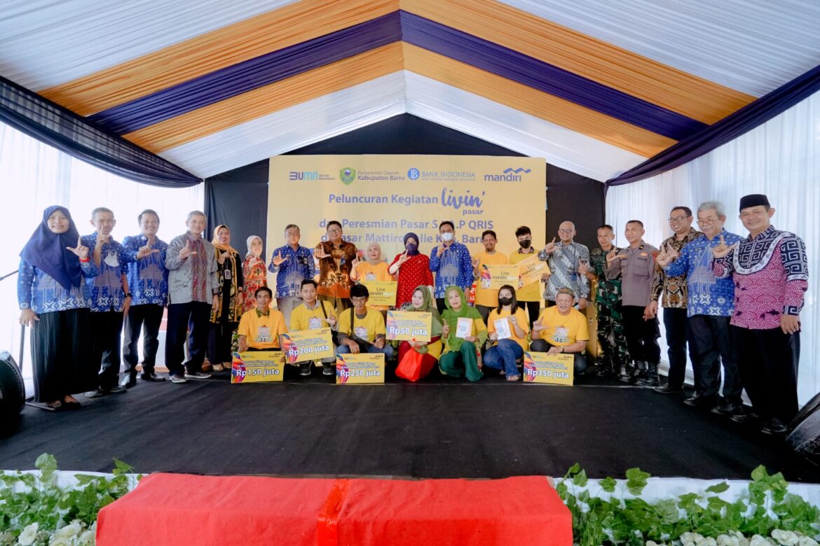 Bupati Barru Menyambut Baik dan Peresmian Pasar SIAP QRIS dari Bank Indonesia