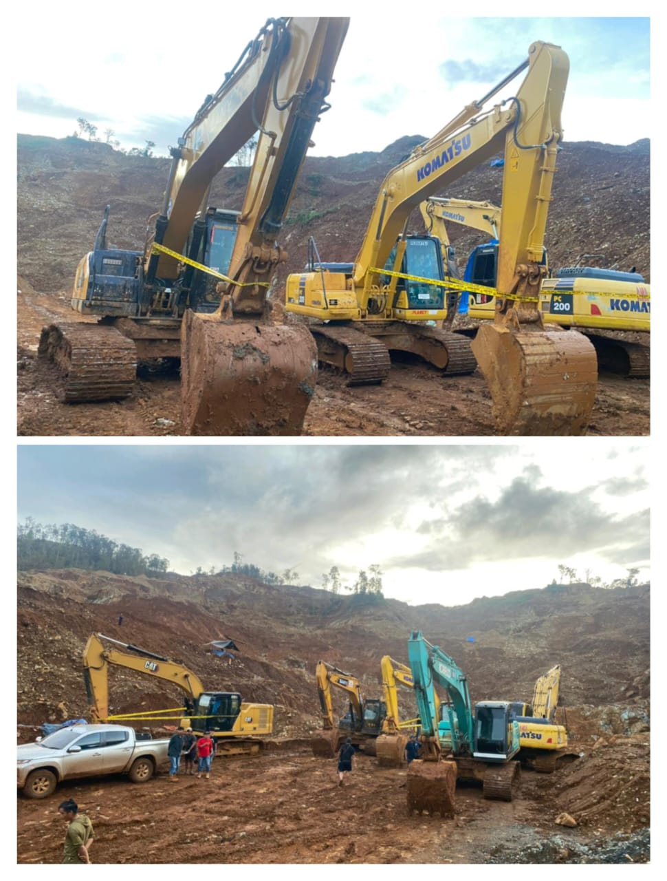 Mabes Polri Amankan 5 Unit Alat Excavator Milik PT. PNI