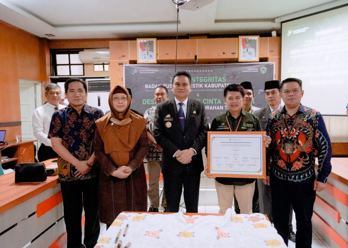 Pemda Barru Gelar Kegiatan Zona Integritas Serta Program Desa CANTIK Bersama BPS Kabupaten Barru