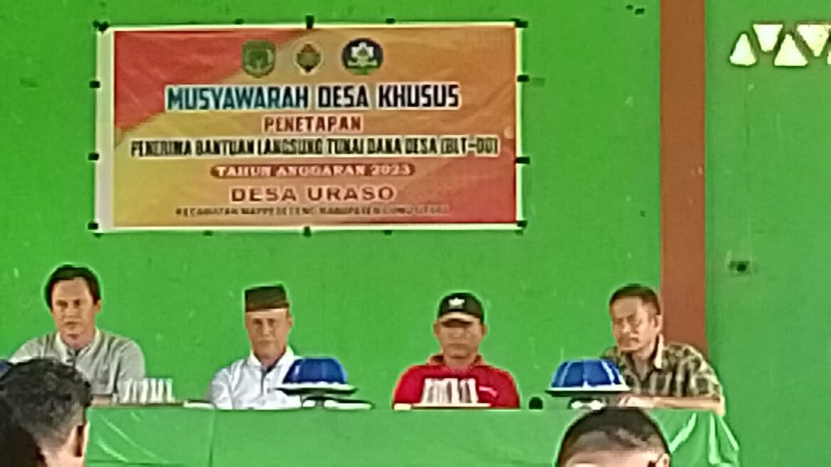 Musyawarah Desa Khusus Penetapan Penerima BLT Dana Desa Tahun Anggaran 2023