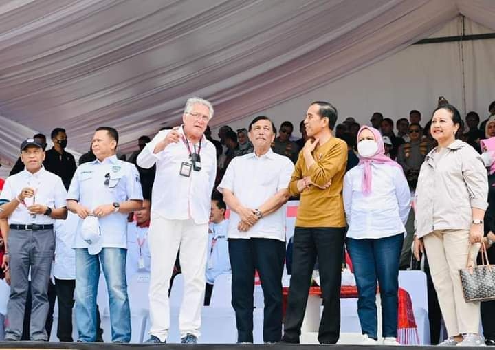 Presiden Tiba di Pelabuhan Muliaraja Napitupulu Jelang Balapan F1H2O