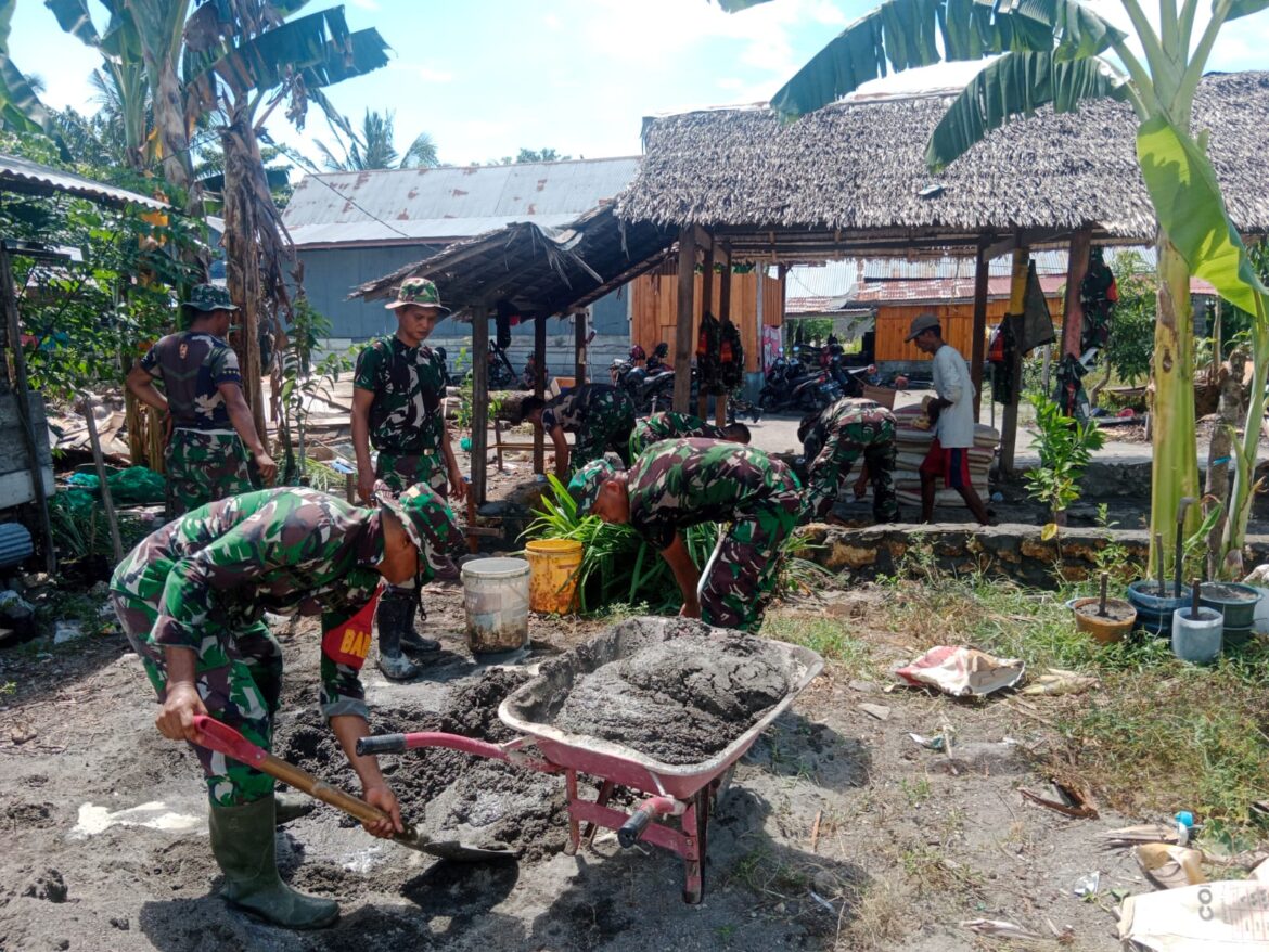 Program TNI AD Bedah RTLH Bantuan Kasad, Kodim 1427-01/Pasangkayu.