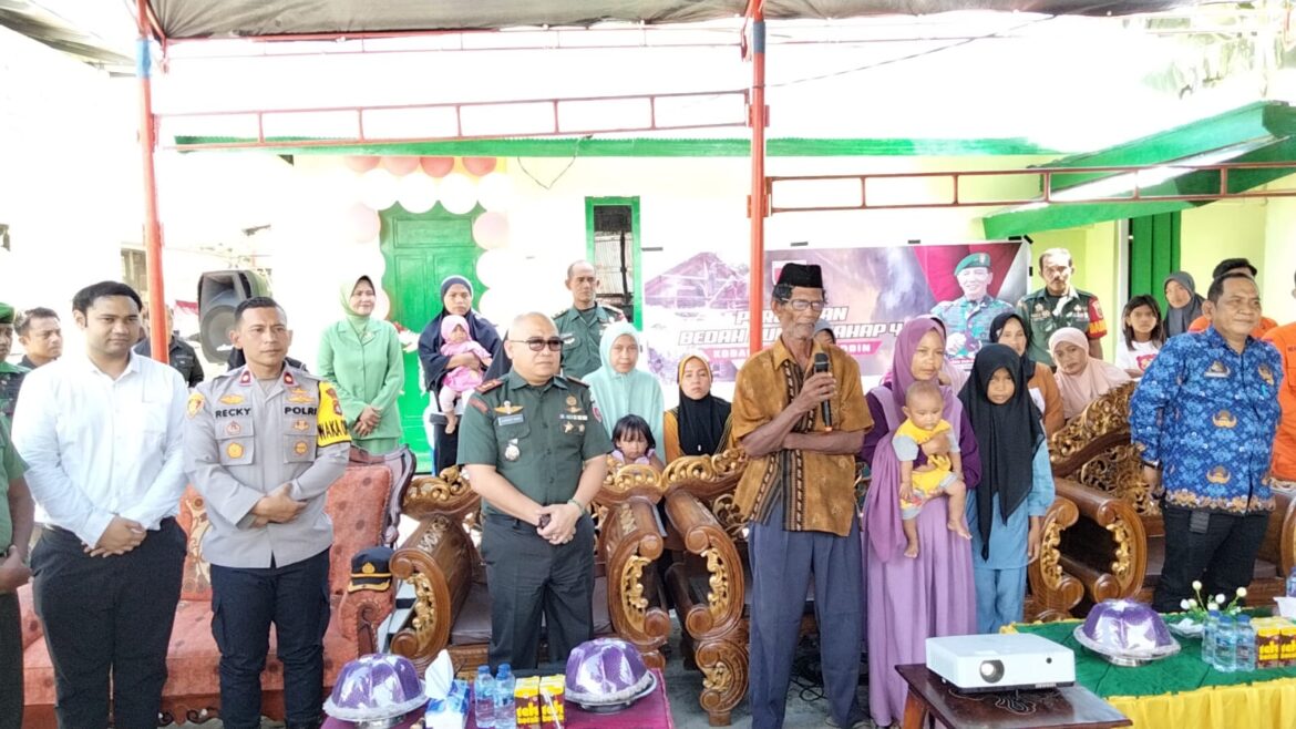 Dandim 1427/Pasangkayu Resmikan dan Serahkan Kunci RTLH Warga Tanjung Harapan