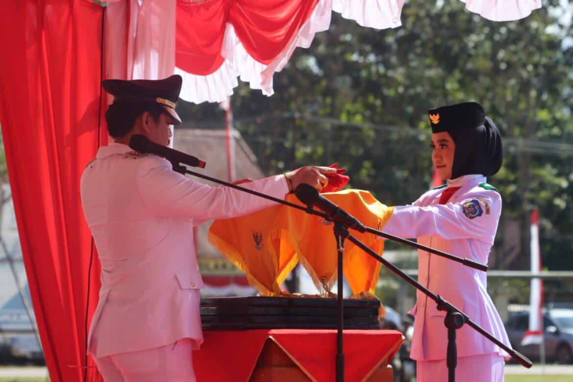 Bupati Koltim Menjadi Irup dan Ketua DPRD Membaca Naskah Proklamasi pada HUT RI ke 78