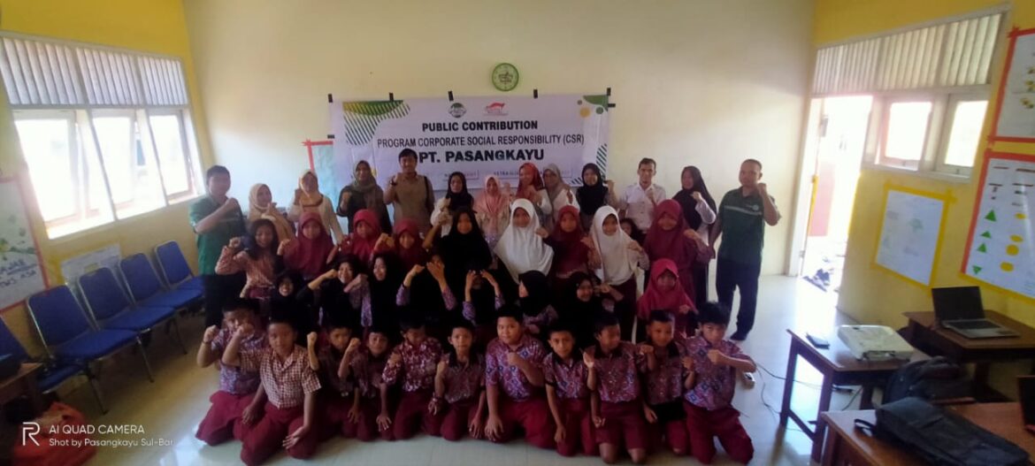 Melalui Program CSR PT Pasangkayu  Sosialisasi Pendidikan Empat Pilar di SD Inpres Ako