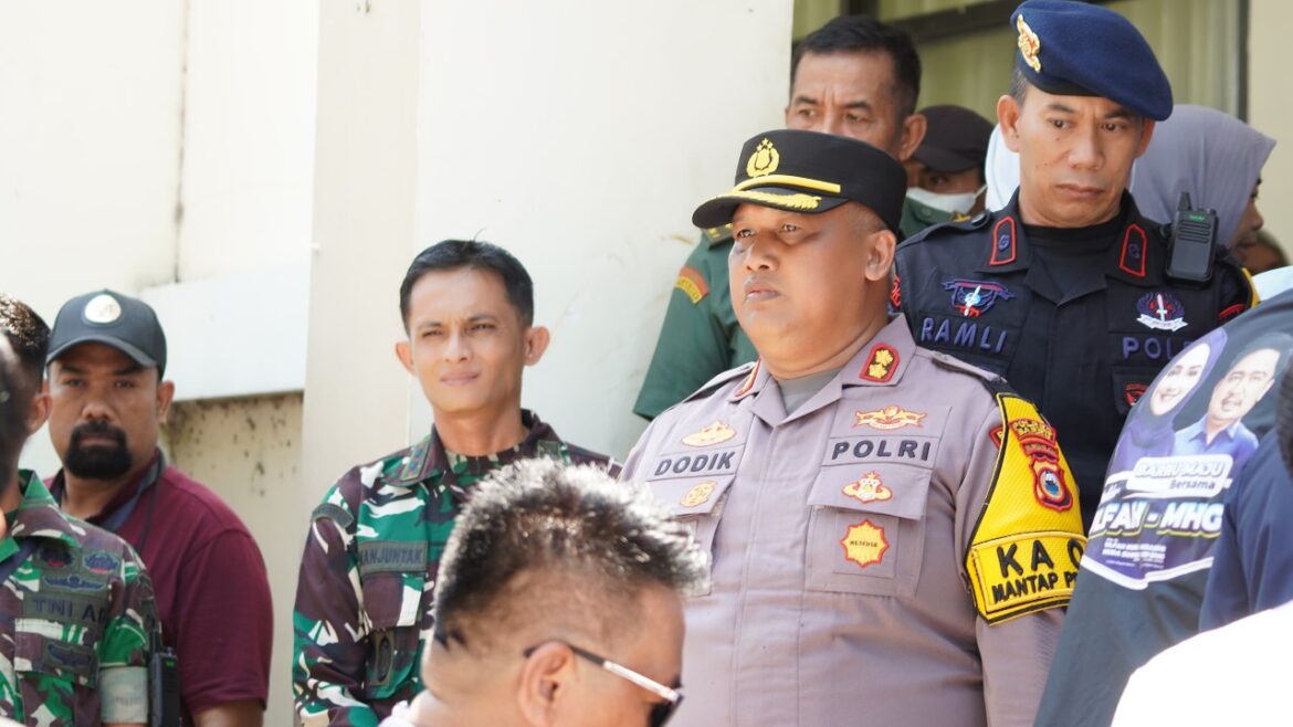 AKBP Dodik Kawal Langsung Debat Pilkada Kab.Barru