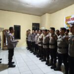 *Kapolsek Sinjai Tengah Pimpin Apel Pengecekan Personel PAM TPS, Jelang Pilkada.*