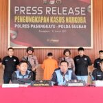 Press Release di Gelar Polres Pasangkayu Hasil Penangkapan Satu Orang Bawah Narkoba Jenis Sabu Berat 755,4 Gram