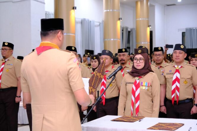 Lantik Ketua Kwarcab Gowa, Adnan Minta Susun Program Sesuai Perkembangan Zaman