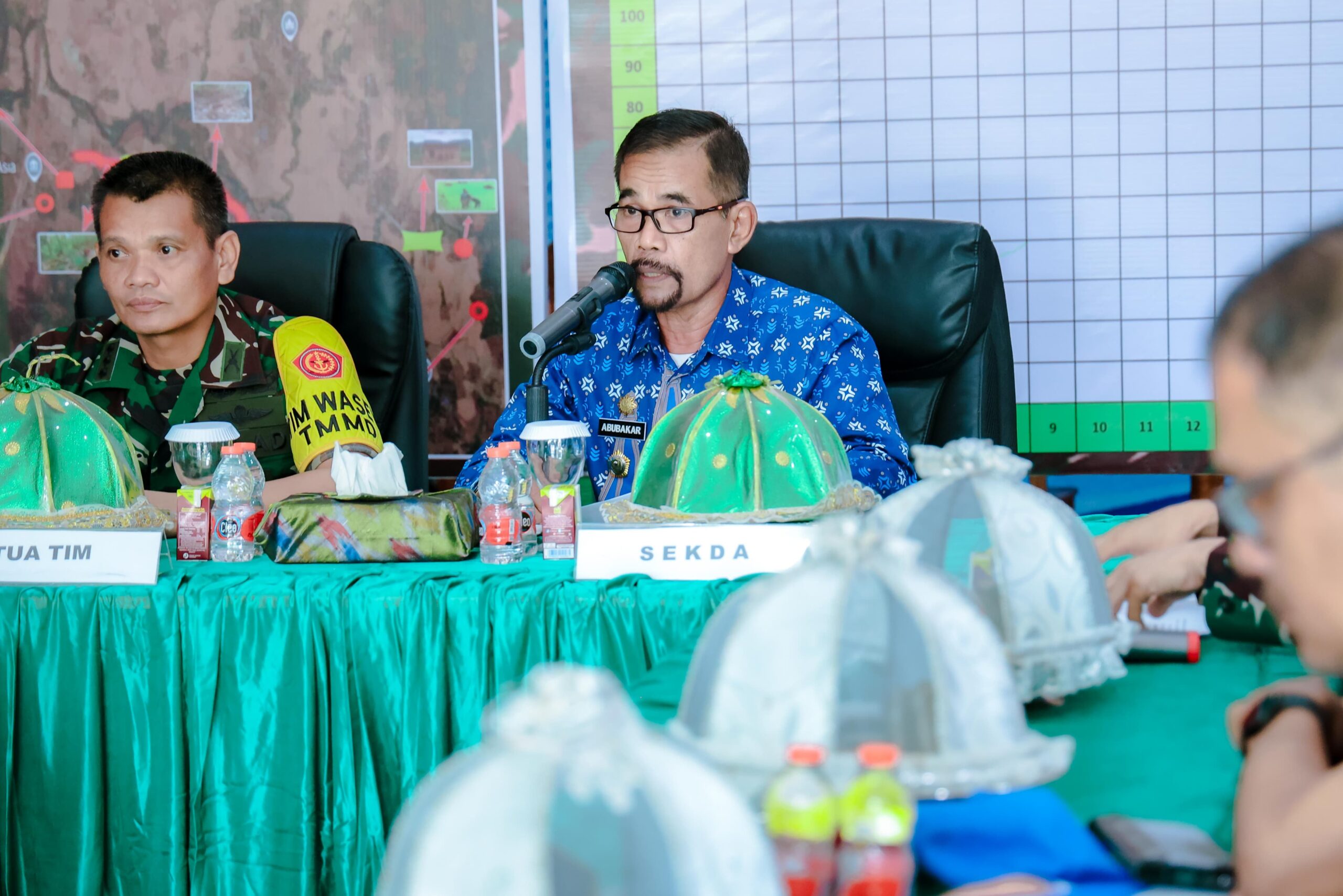 Sekda Barru Abubakar Terima Kunjungan Tim Wasev Staf PJO TMMD