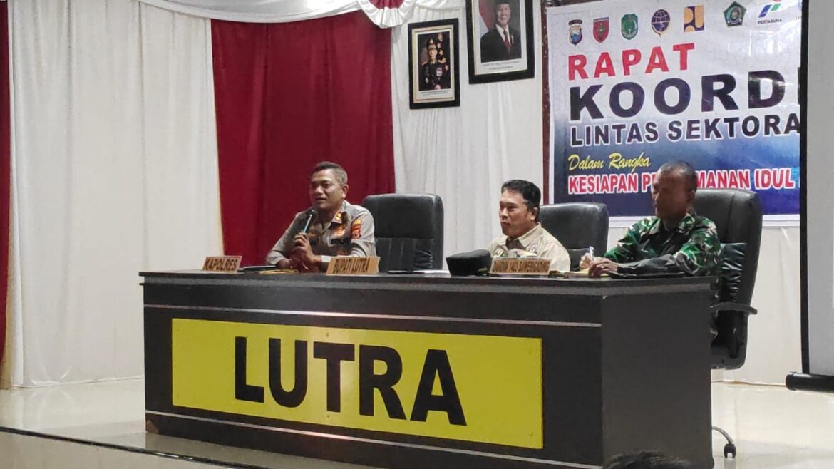 Pemda Bersama Polres Lutra Gelar Rakor, “Antisipasi Gangguan Keamanan dan Bencana Alam Menjelang Idulfitri,” 1446 H/2025 M.