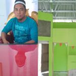 Kades Mukti jaya, M Yusuf lagi Rehab Kantor Desanya.