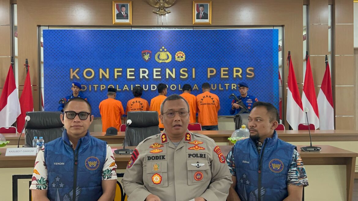 *Ditpolairud Polda Sultra Ungkap Kasus Penyalahgunaan Bahan Peledak dalam Press Conference Bersama Korpolairud Baharkam Polri*