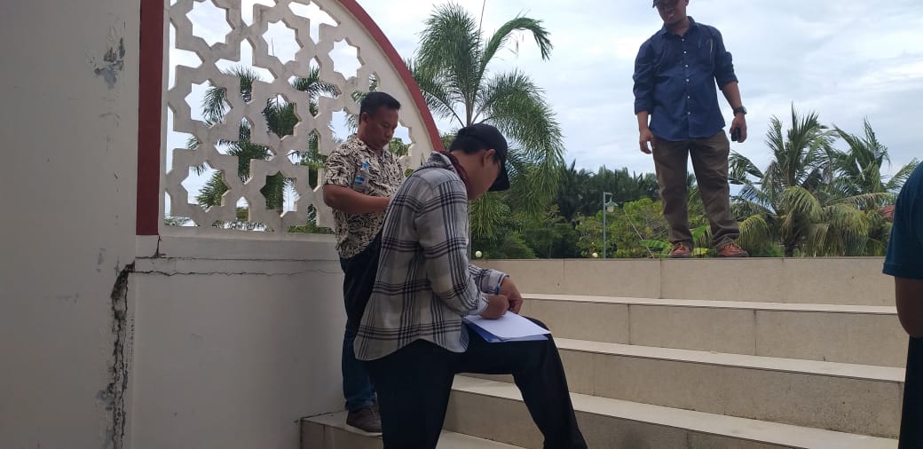 Tim BPK Sulbar Periksa Rehabilitasi Masjid Madaniah Pasangkayu di Duga Asal Jadi