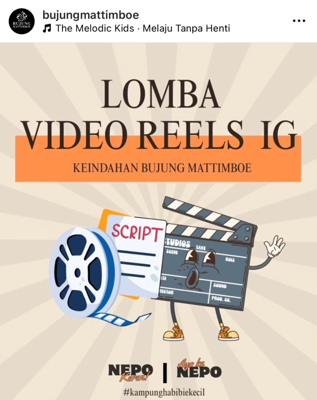 Terbuka Untuk Umum, Unit Wisata Bumdes Nepo Lakukan Pembaharuan Melalui Lomba Video Reels Ig