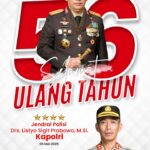 Kapolres Bone AKBP Sugeng Setio Budhi, S.IK.,M.Tr.Opsla Mengucapkan Selamat Ulang Tahun Kepada Kapolri, Jendral Polisi Drs. Listyo Sigit Prabowo,M.Si.