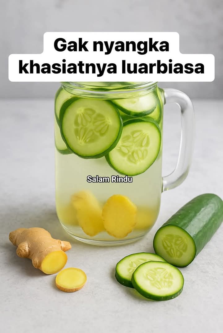 🌿 Manfaat Infused Water Timun + Jahe
