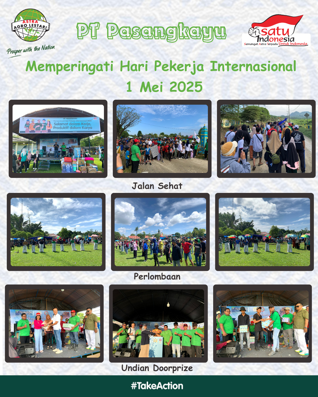 PT Pasangkayu Gelar Kegiatan Peringati Hari Buruh Internasional Bersama Seluruh Karyawannya
