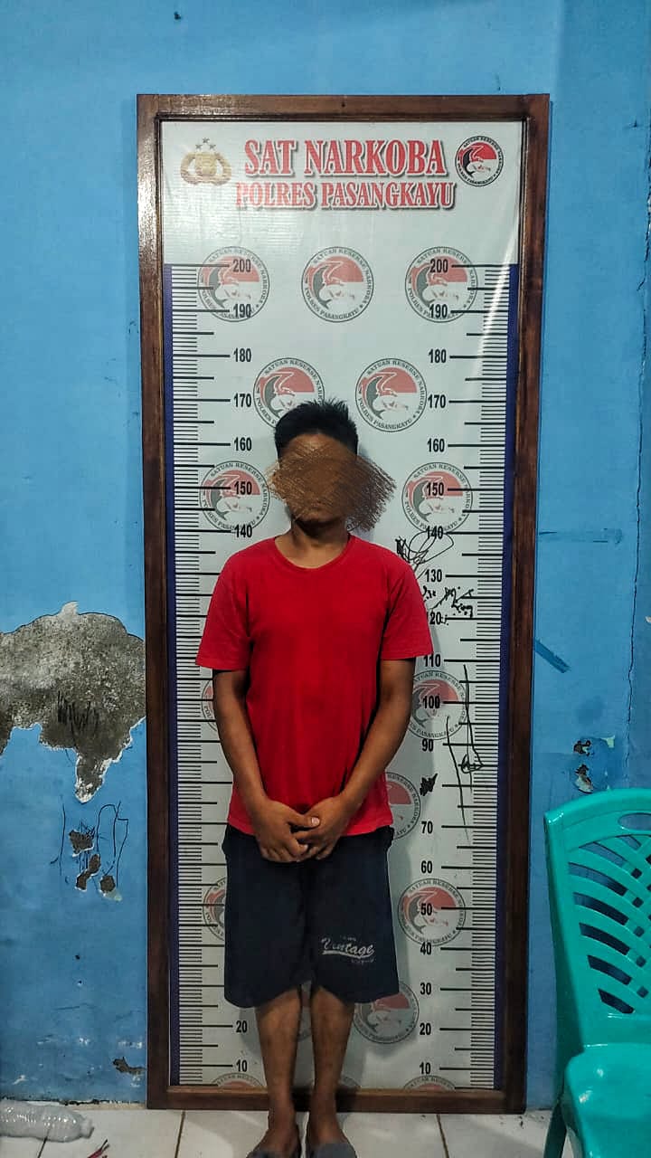 Tim Sat Narkoba Polres Pasangkayu Ciduk Inisial H Di Kos-Kosan di Duga Karena Memiliki Sabu.