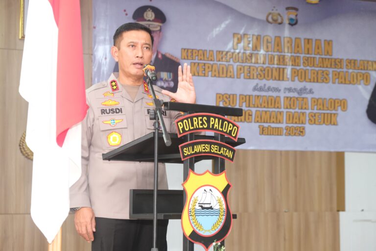 Kunjungan Kerja Kapolda SulSel Ke Polres Palopo, Berikan Arahan Strategis Jelang PSU Pilwalkot.