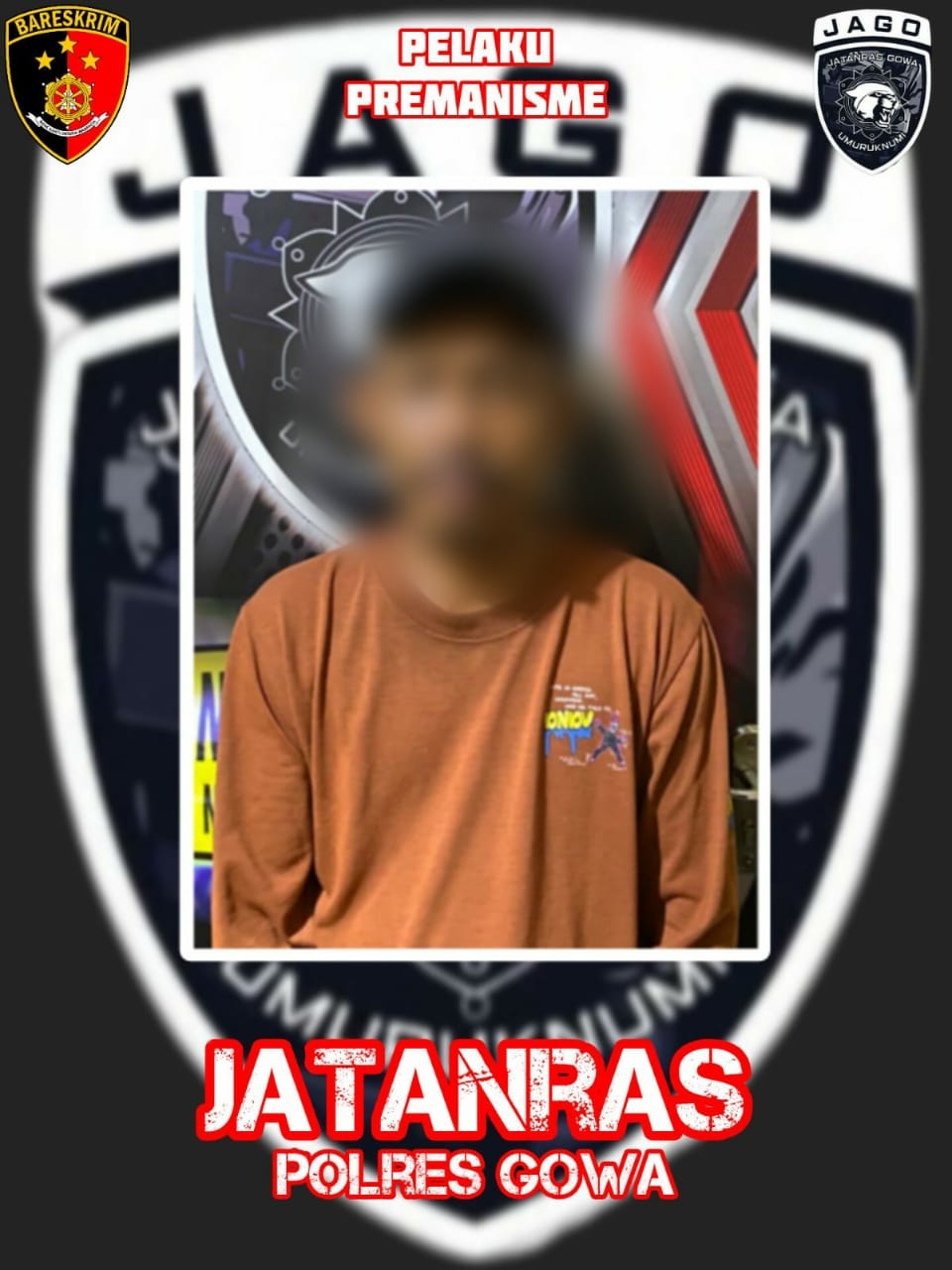 Unit Jatanras Polres Gowa Amankan Enam Pelaku Premanisme di Batas Kota