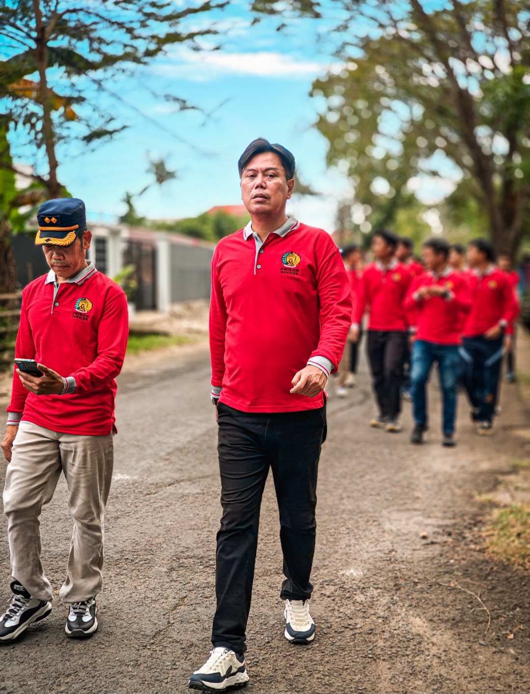 Rutan Barru Sehat, Pegawai Rutan Barru Gelar Jalan Santai