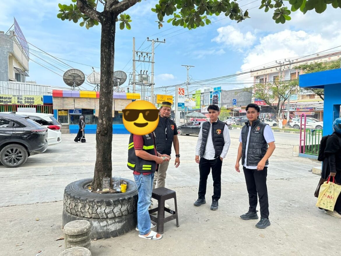 Satgas Gakkum Lakukan Pembinaan Juru Parkir di Swalayan Marina Terkait Dugaan Pungli