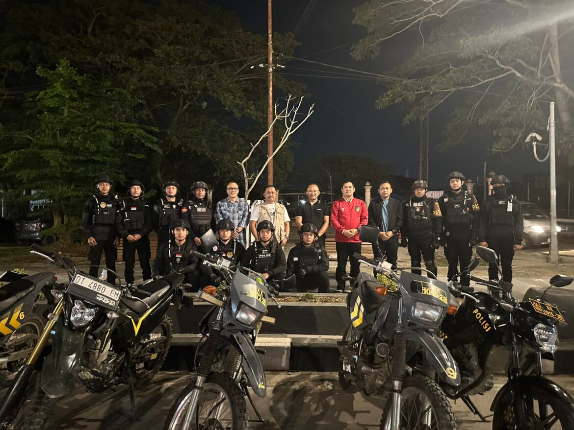 Kapolda Sulawesi Tenggara dan Pejabat Tinggi Lainnya Mengadakan Patroli Malam