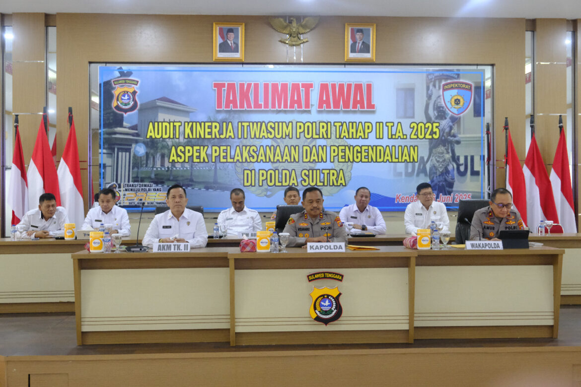 *Itwasum Polri Laksanakan Audit Kinerja Tahap II di Polda Sultra*