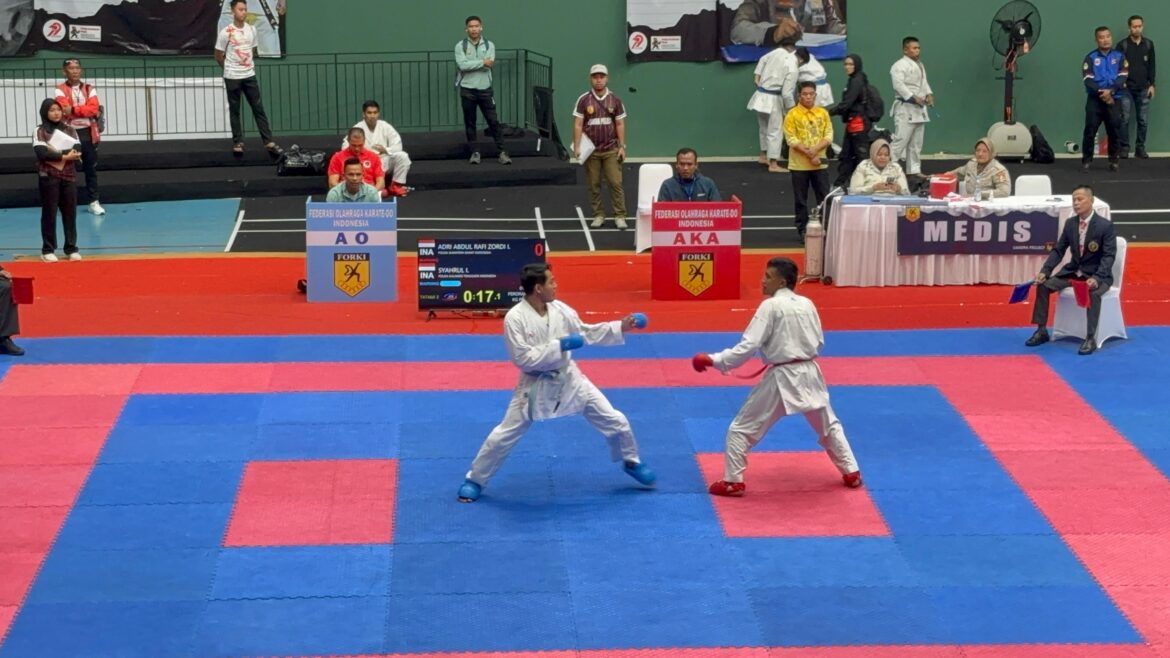 *Tim Karate Polda Sultra Sabet Empat Medali di Kejurnas Karate Piala Kapolri 2025*