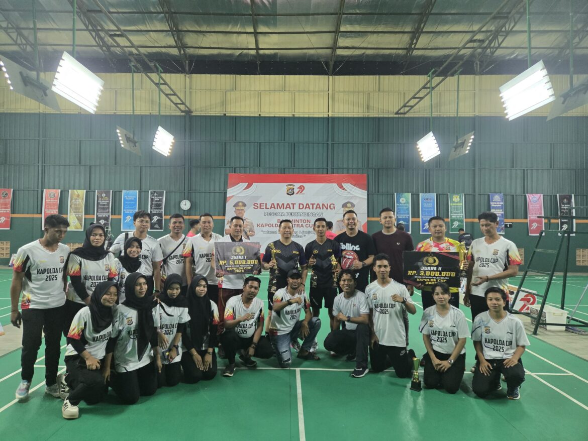 *Tim Polda A Sabet Juara Umum Turnamen Tenis Lapangan Kapolda Cup 2025*
