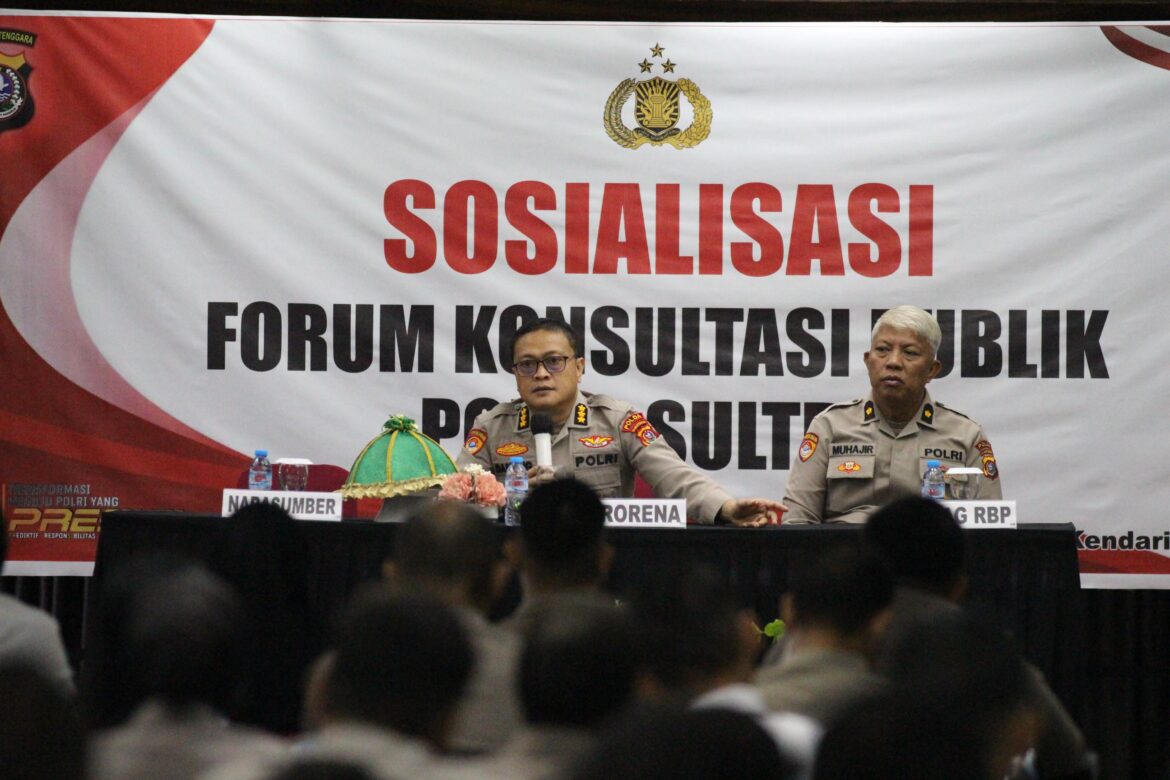 *Polda Sultra Gelar Sosialisasi Forum Konsultasi Publik, Perkuat Komitmen Pelayanan Prima*