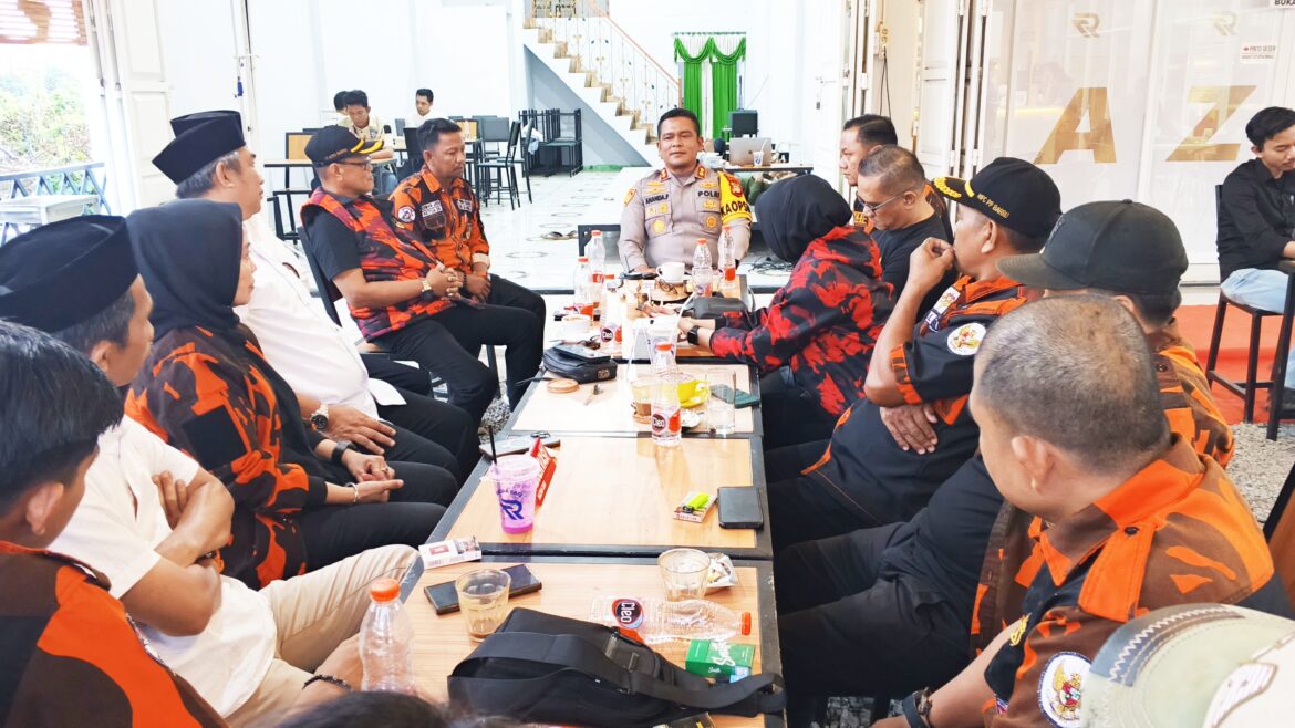 Ketua MPC Pemuda Pancasila Barru Bersama Jajaran Gelar Silaturahmi dengan Kapolres Barru yang Baru