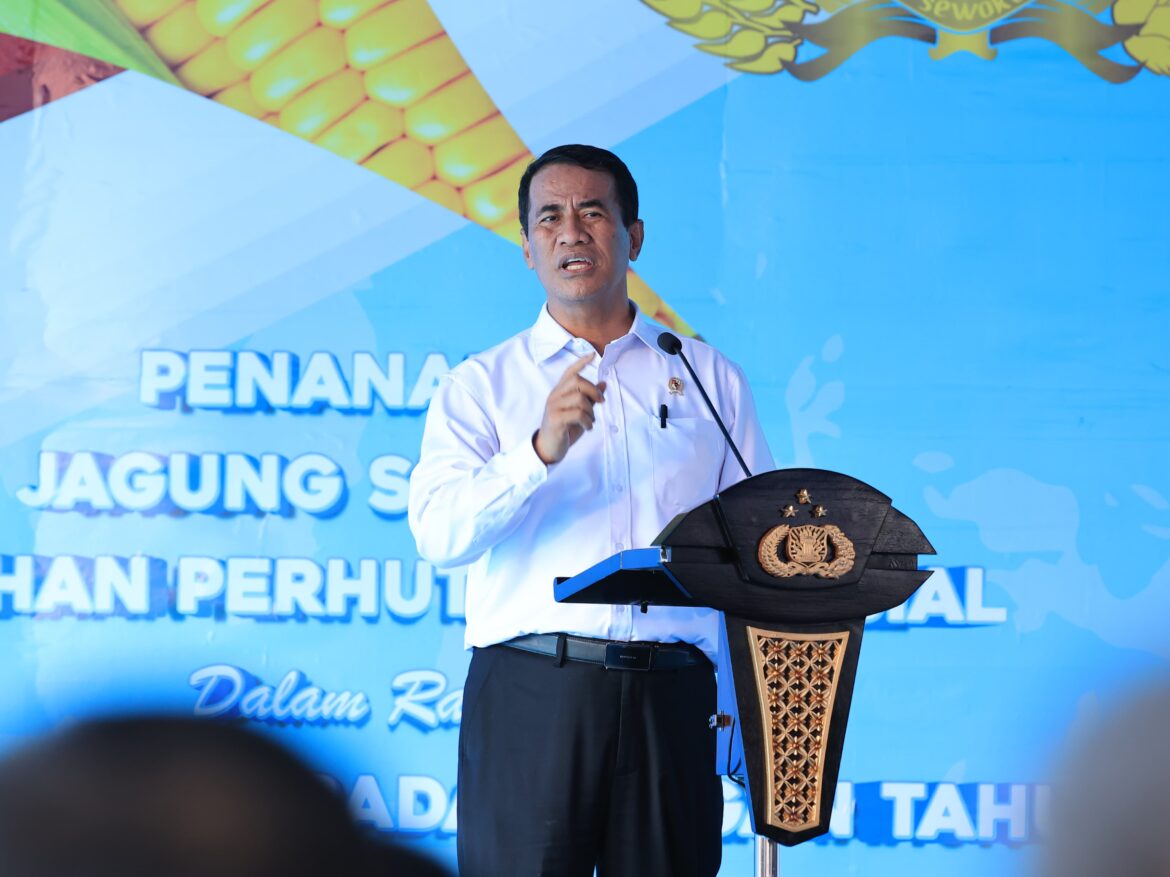 Menteri Pertanian: Berkat Kapolri dan Jajaran, Produksi Jagung Naik