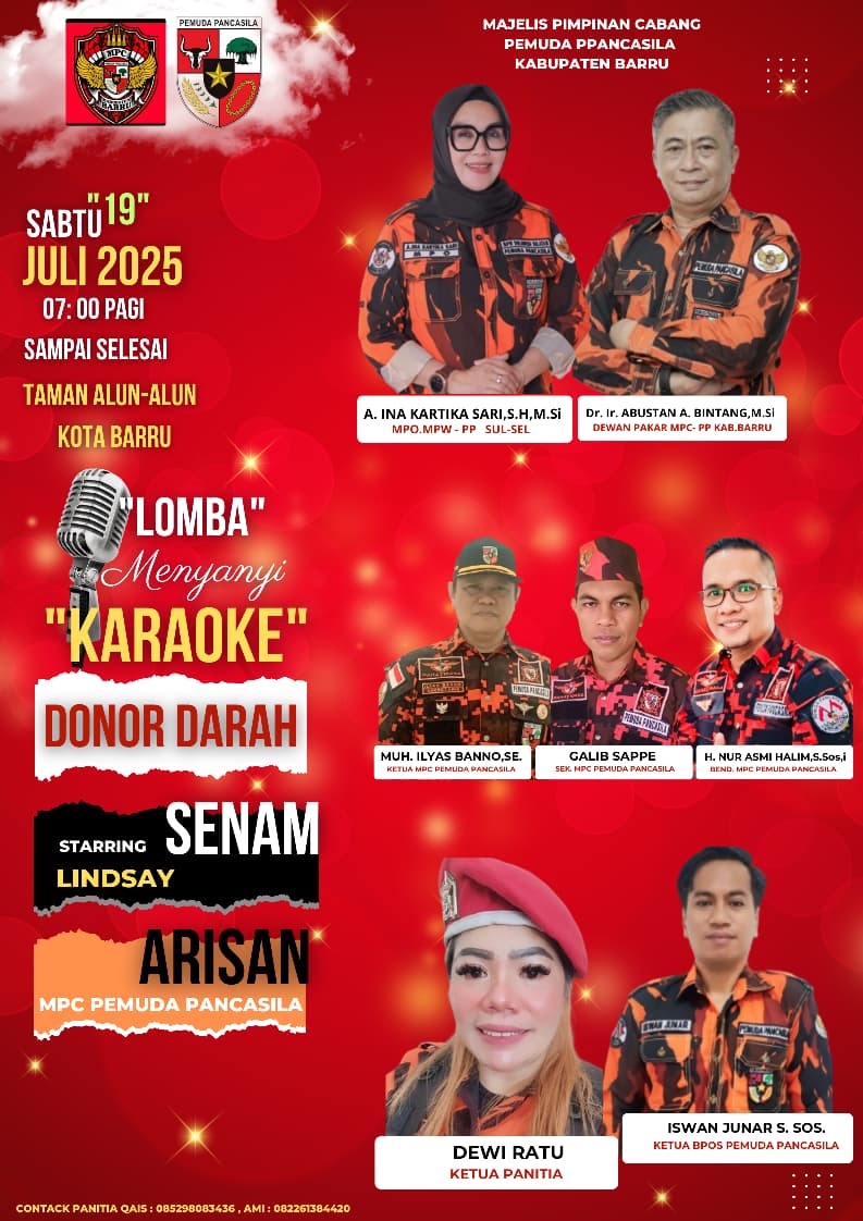 Pemuda Pancasila Kabupaten Barru Siap Gelar Aneka Kegiatan pada 19 Juli 2025