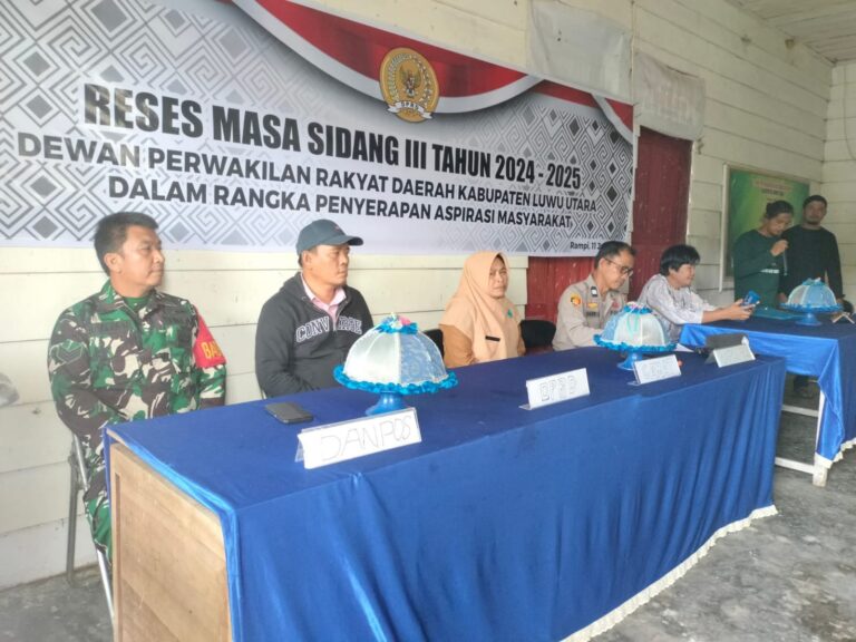 Wakil Ketua I DPRD Luwu Utara Gelar Reses di Kecamatan Rampi.