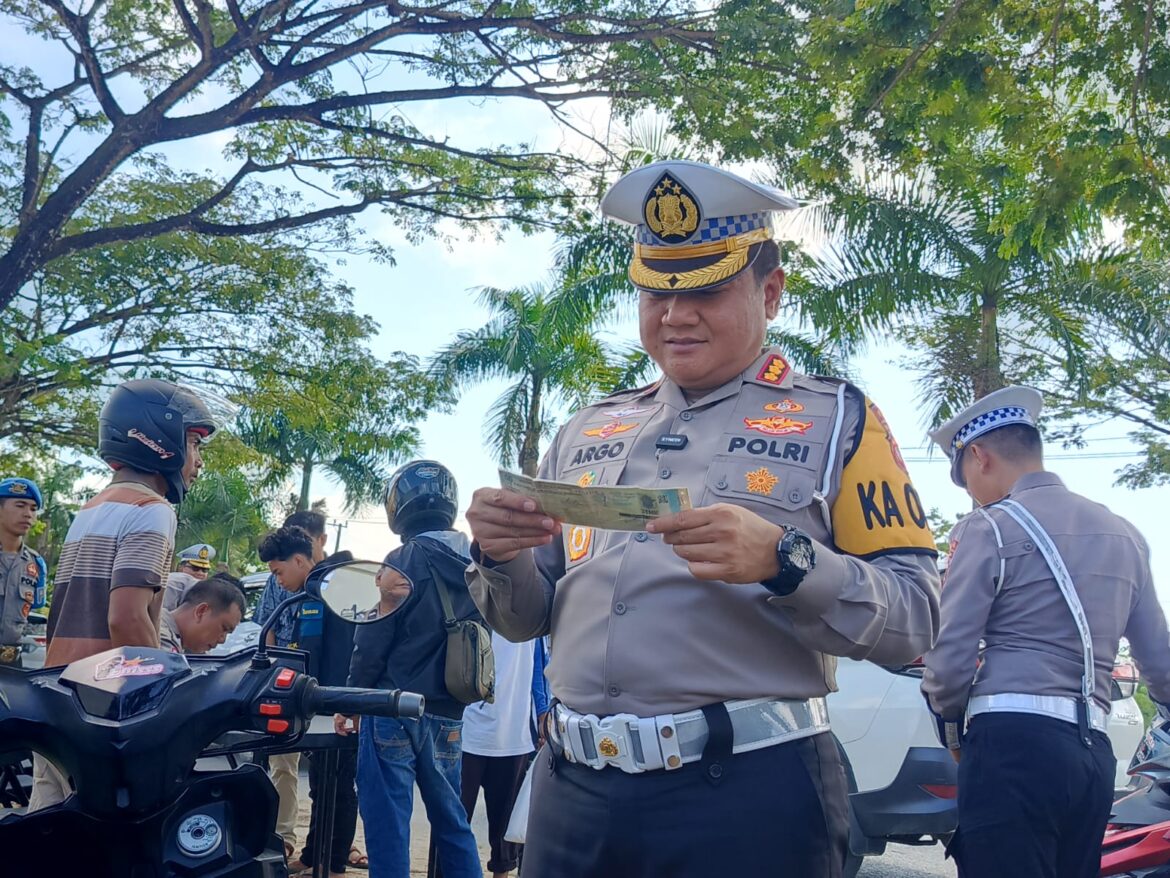 Ditlantas Polda Sultra Gelar Operasi Patuh Anoa 2025, 46 Pelanggaran Terjaring di Hari ke-12
