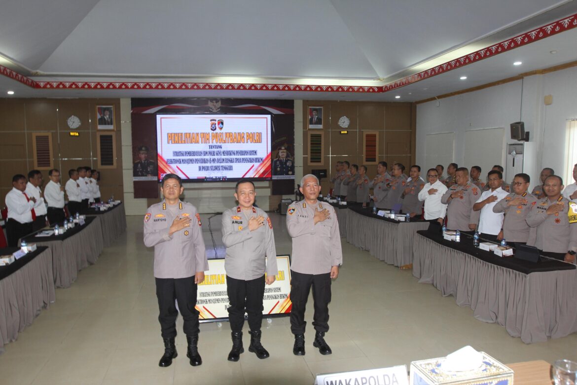 *Puslitbang Polri Teliti Strategi Pemberdayaan SDM untuk Dukung Sistem E-MP di Polda Sultra*