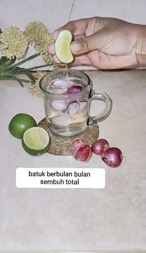 Bawang merah dan jeruk nipis dapat dimanfaatkan sebagai obat batuk alami