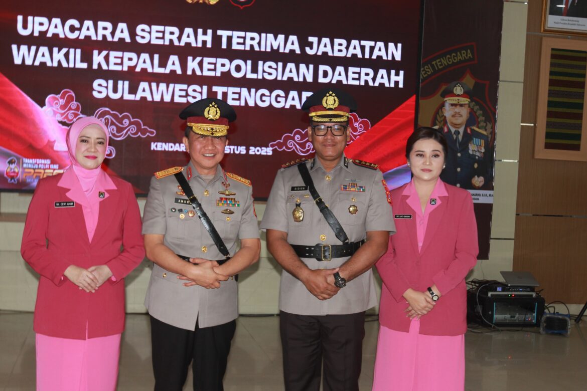 *Pisah Sambut Wakapolda Sultra, Kapolda Sampaikan Apresiasi dan Harapan*