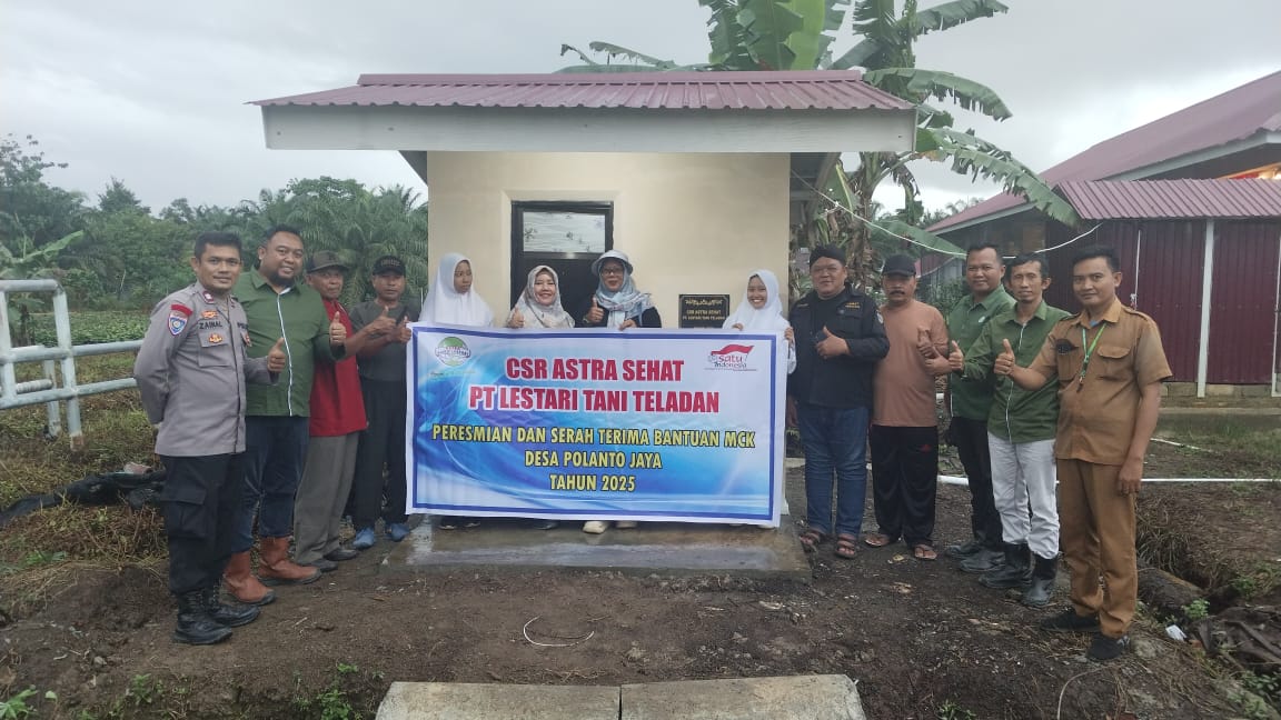 Komitmen PT Lestari Tani Teladan Dukung Kesehatan di Desa Minti Makmur, MCK Untuk Warga