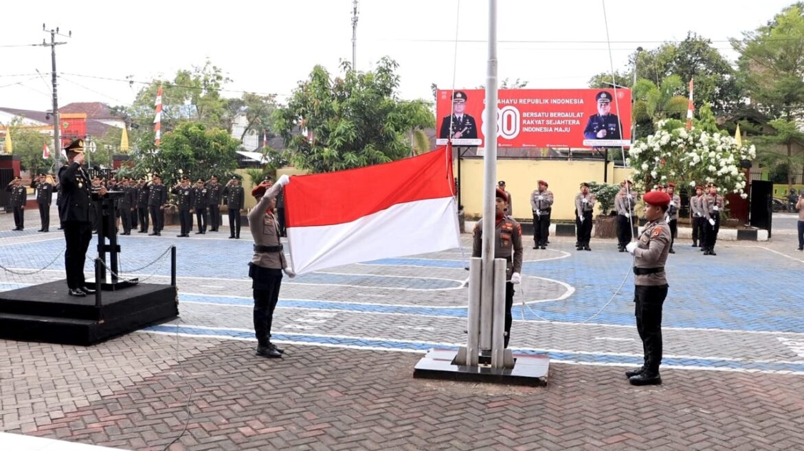 Teladani Semangat Pahlawan, Jajaran Polres Barru Komitmen Jaga Nilai Patriotisme di Hari Kemerdekaan ke-80