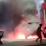 Mobil Terbakar di SPBU Sarjo, Diduga Pallansir BMM Mobil Terbakar di SPBU Sarjo, Diduga Pallansir BMM