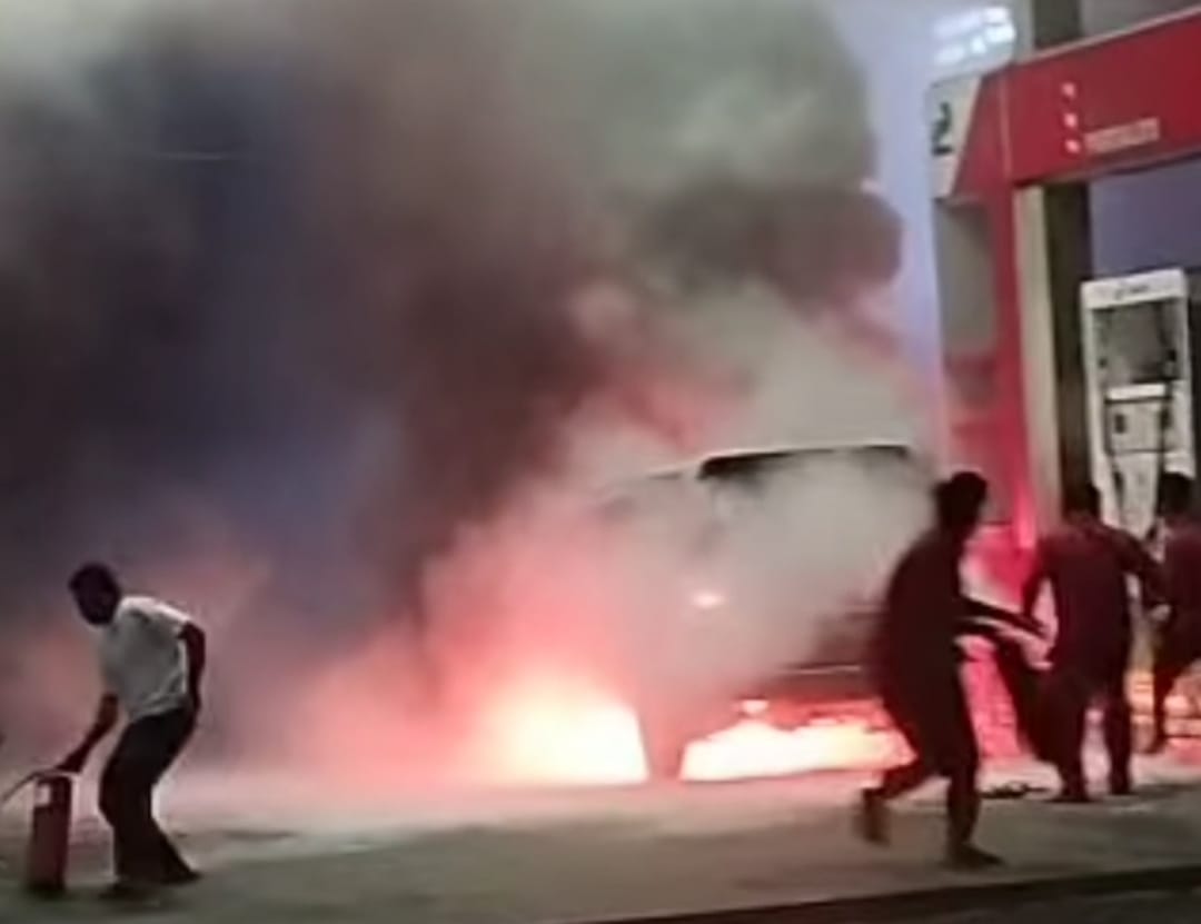 Mobil Terbakar di SPBU Sarjo, Diduga Pallansir BMM