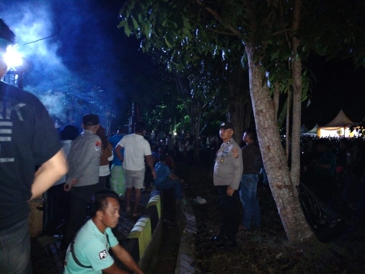 Polsek Barru Gelar Patroli Biru dan Cipta Kondisi, Pastikan Malam HUT RI ke-80 Aman