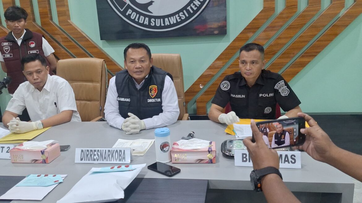 *Residivis Kasus Narkotika Kembali Ditangkap di Kendari, Petugas Amankan Hampir 1 Kg Sabu*