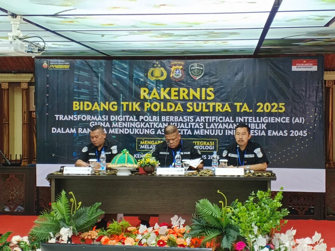 *Bid TIK Polda Sultra Gelar Rakernis, Bahas Transformasi Digital Berbasis AI untuk Layanan Publik*