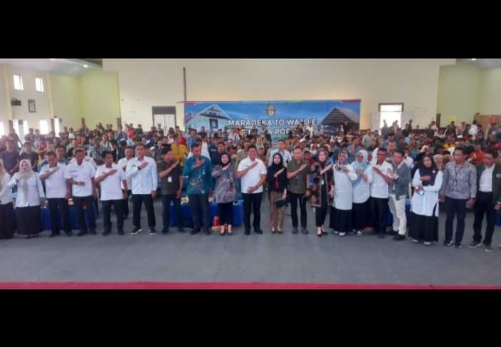 Dinas Pertanian dan Ketahanan Pangan (DPKP) Kabupaten Wajo menggelar Temu Usaha dengan tema “Meningkatkan Produktivitas Pertanian melalui Akses Permodalan KUR”,